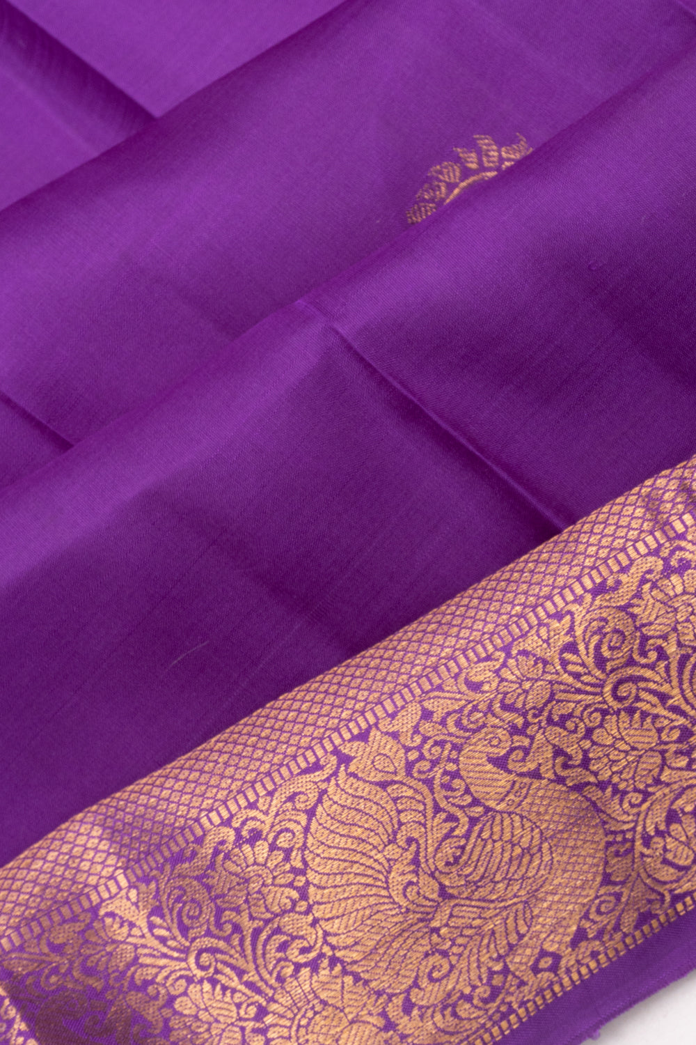 Kanchipuram Silk Butta Violet Saree