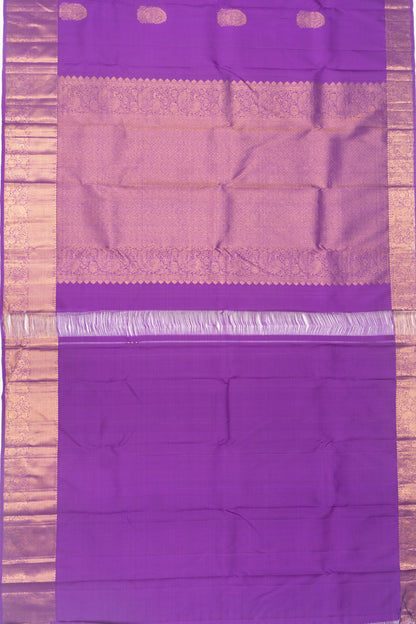 Kanchipuram Silk Butta Violet Saree