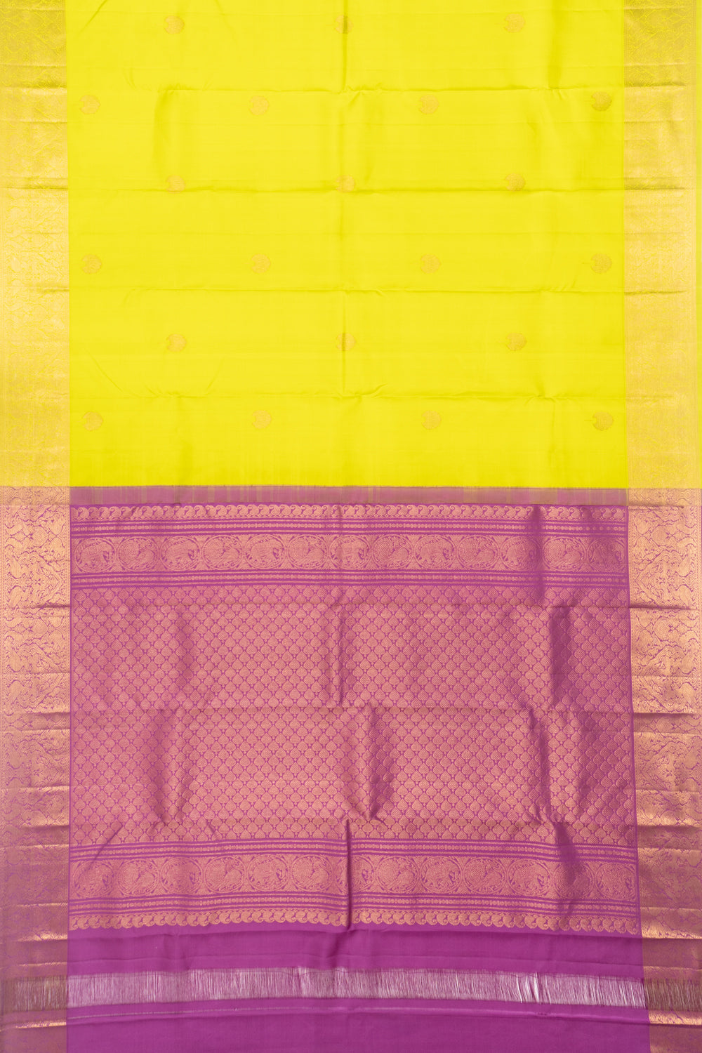 Kanchipuram Silk Butta Green Saree