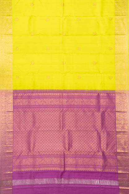 Kanchipuram Silk Butta Green Saree
