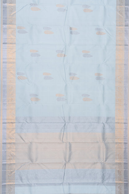 Kanchipuram Silk Butta Pastel Blue Saree