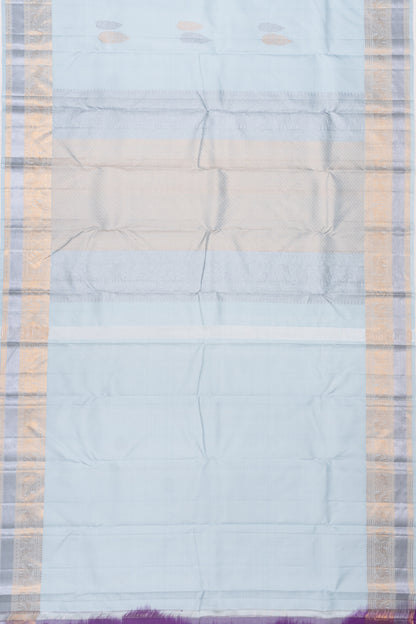 Kanchipuram Silk Butta Pastel Blue Saree