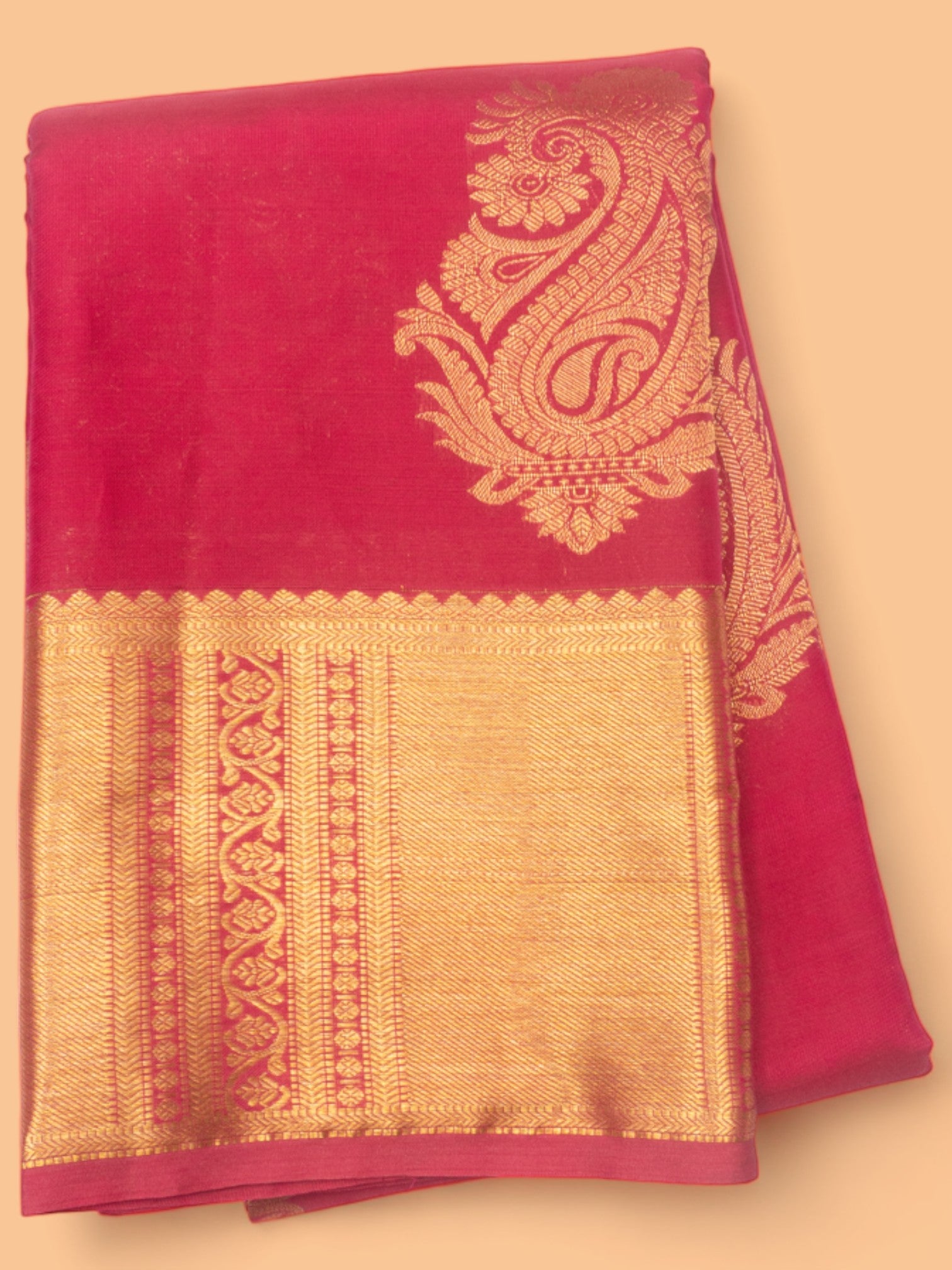 Kanchipuram Silk Butta Pink Saree