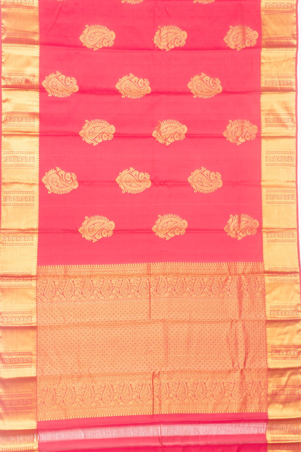 Kanchipuram Silk Butta Pink Saree