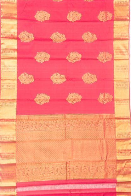 Kanchipuram Silk Butta Pink Saree
