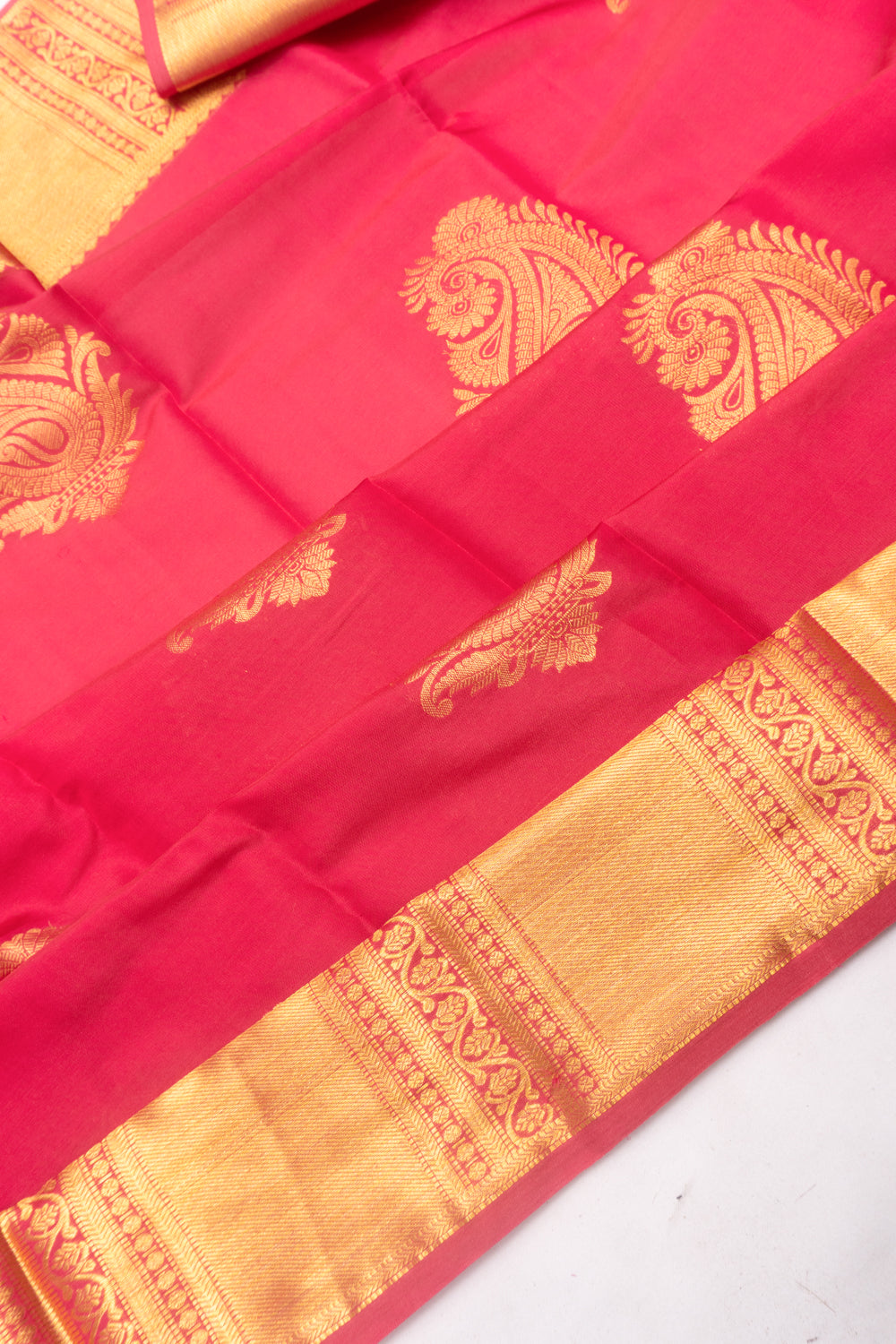 Kanchipuram Silk Butta Pink Saree