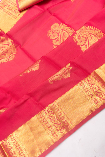 Kanchipuram Silk Butta Pink Saree