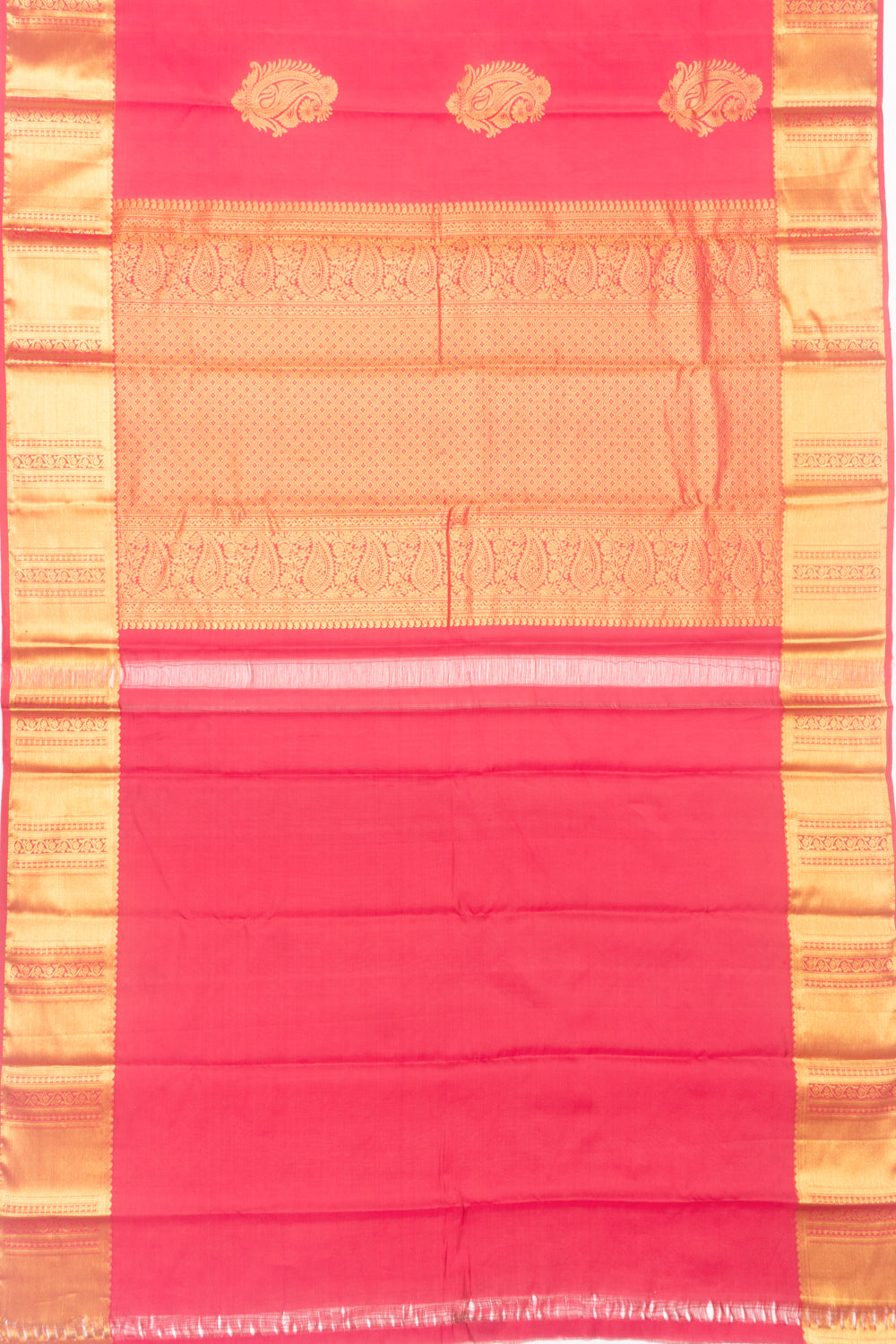 Kanchipuram Silk Butta Pink Saree