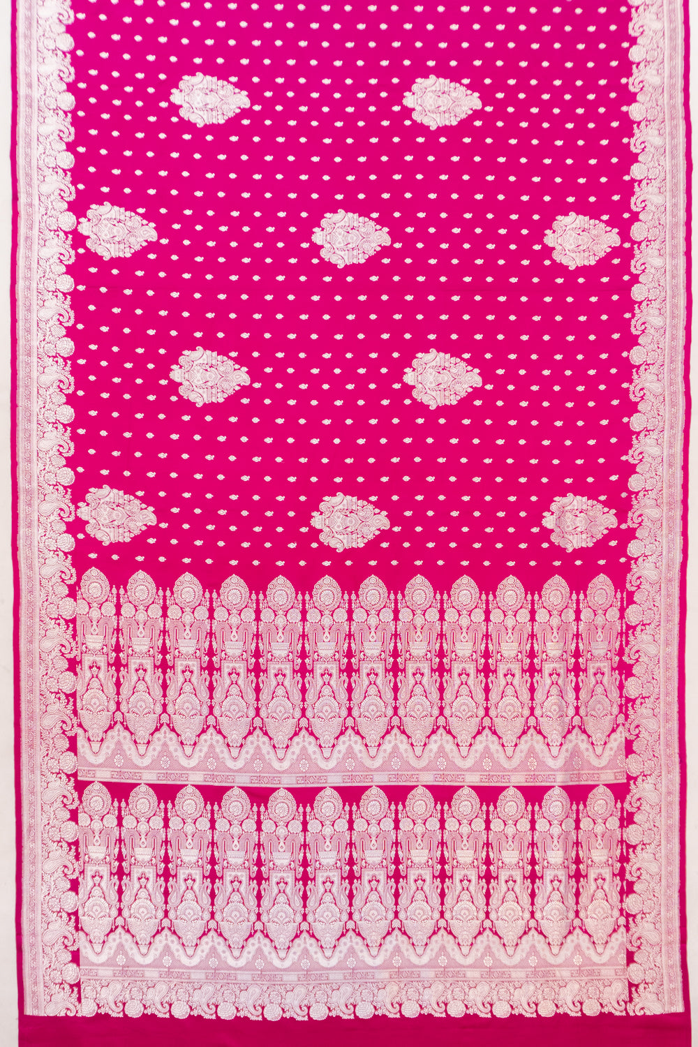 Banarasi Satin Mashru Silk Brocade Pink Saree