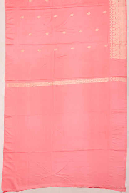 Banarasi Satin Mashru Silk Butta Peach Saree