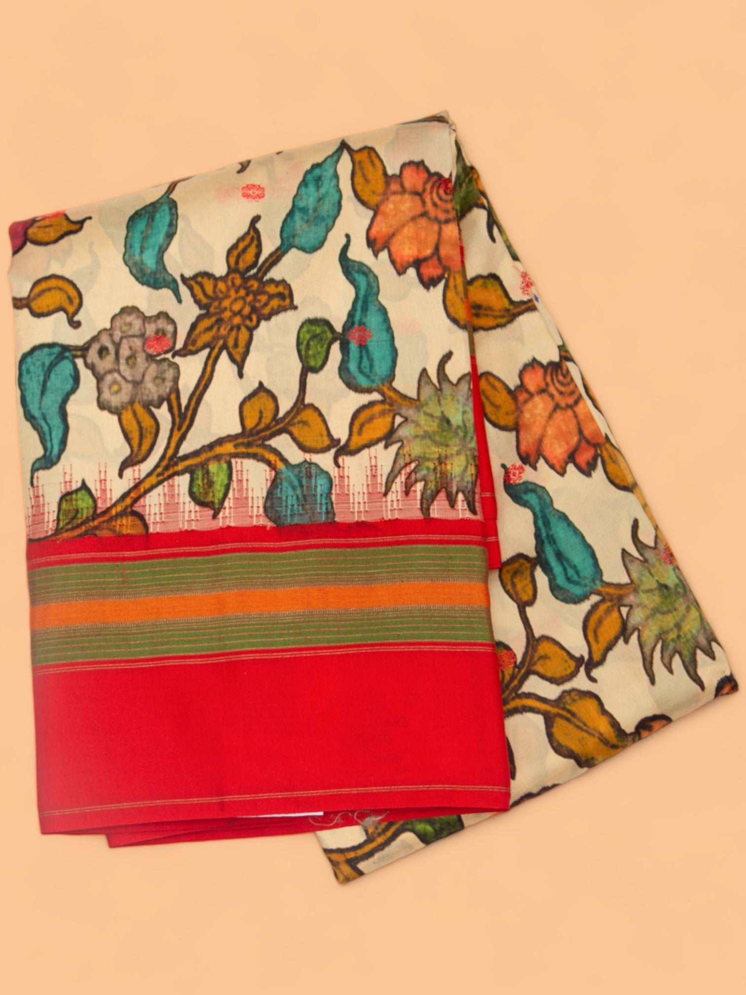 Soft Silk Floral Printed Pastel Yellow Saree