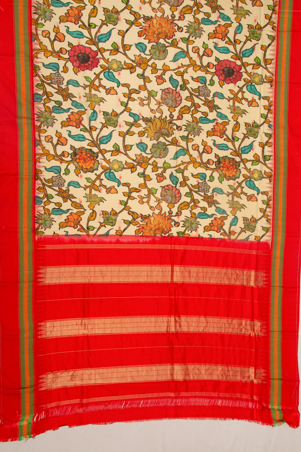 Soft Silk Floral Printed Pastel Yellow Saree