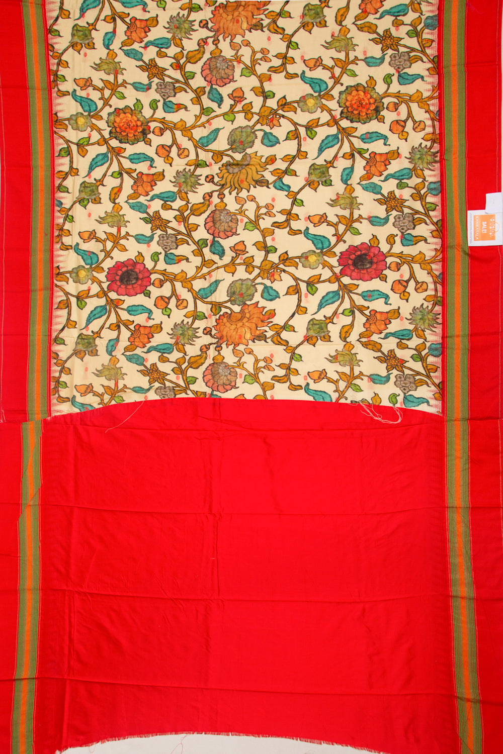 Soft Silk Floral Printed Pastel Yellow Saree