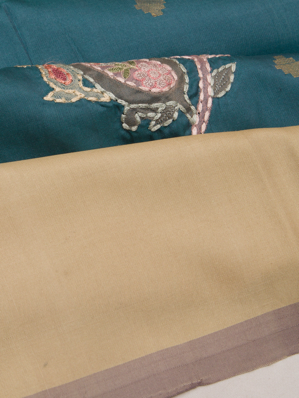 Soft Silk Embroidery Blue Saree