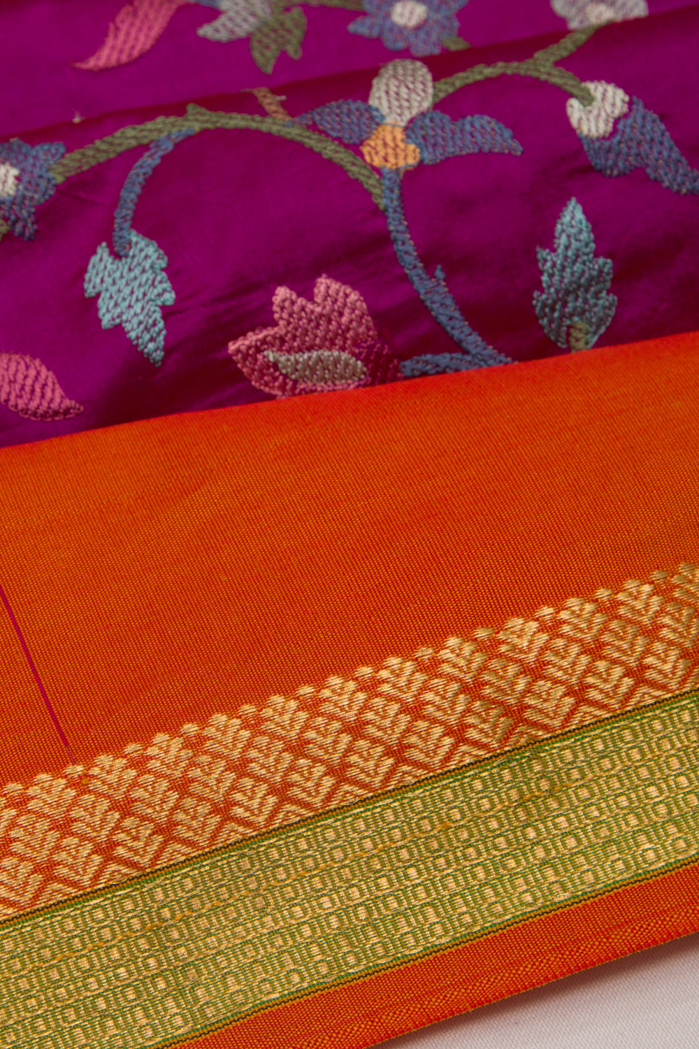 Soft Silk Embroidery Purple Saree
