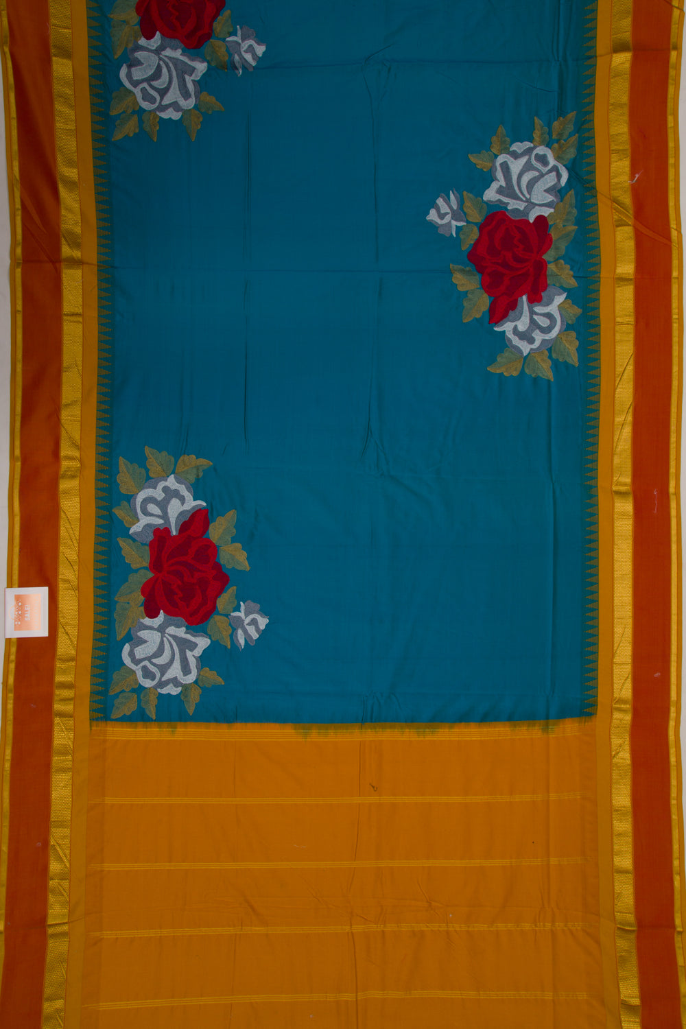 Soft Silk Embroidery Blue Saree