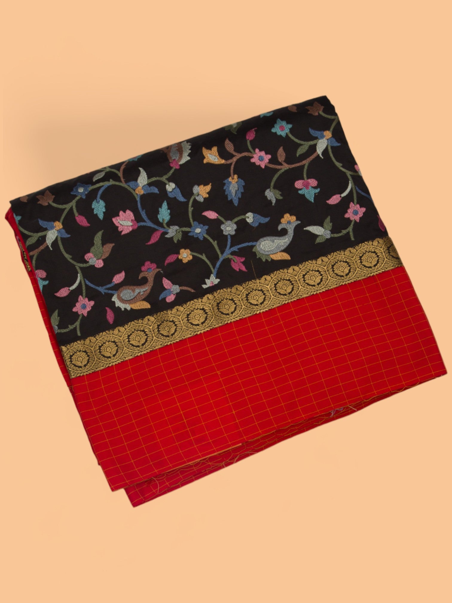 Banarasi Silk Embroidery Jaal Black Saree
