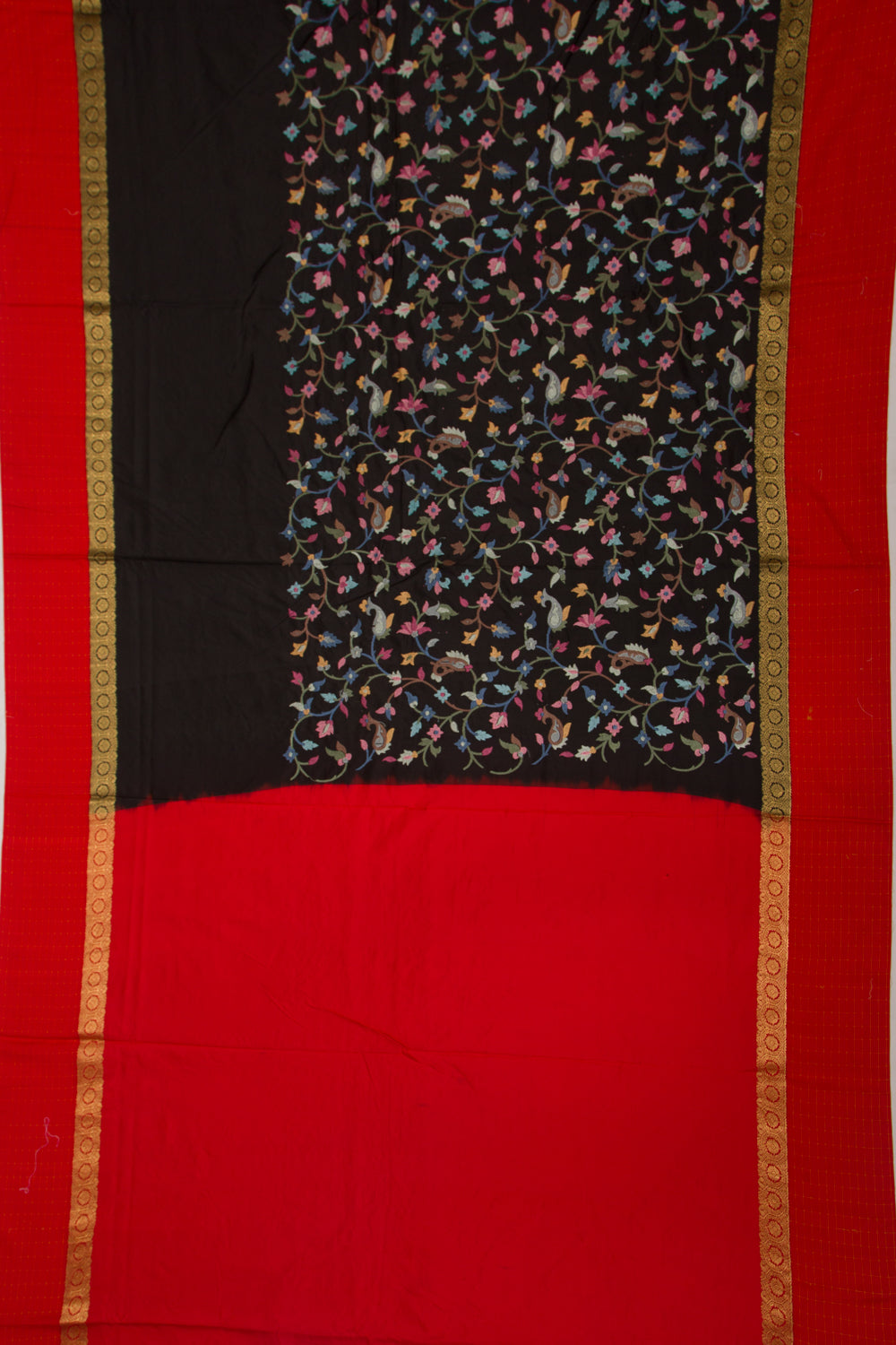 Banarasi Silk Embroidery Jaal Black Saree