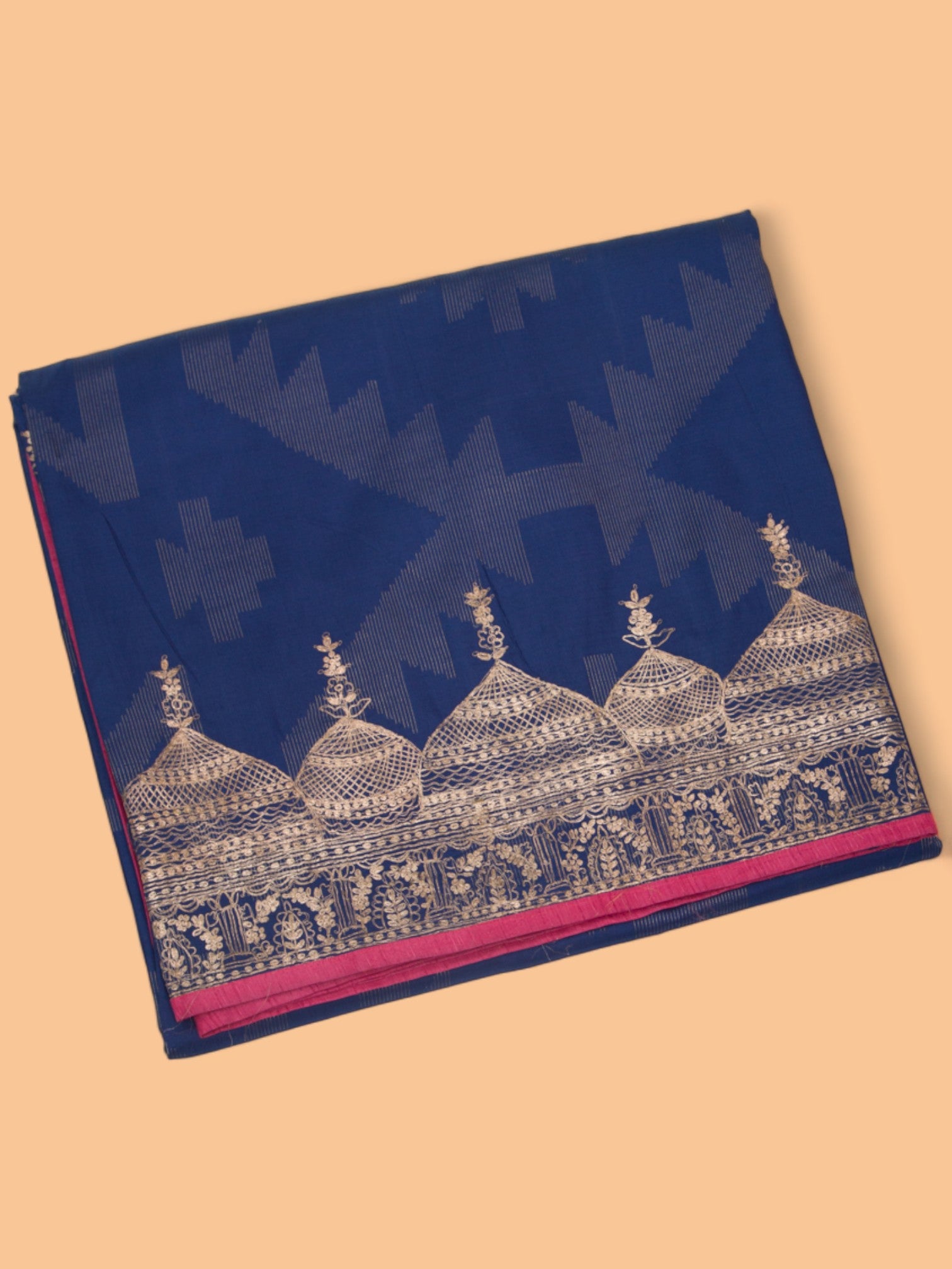 Banarasi Silk Brocade Blue Saree