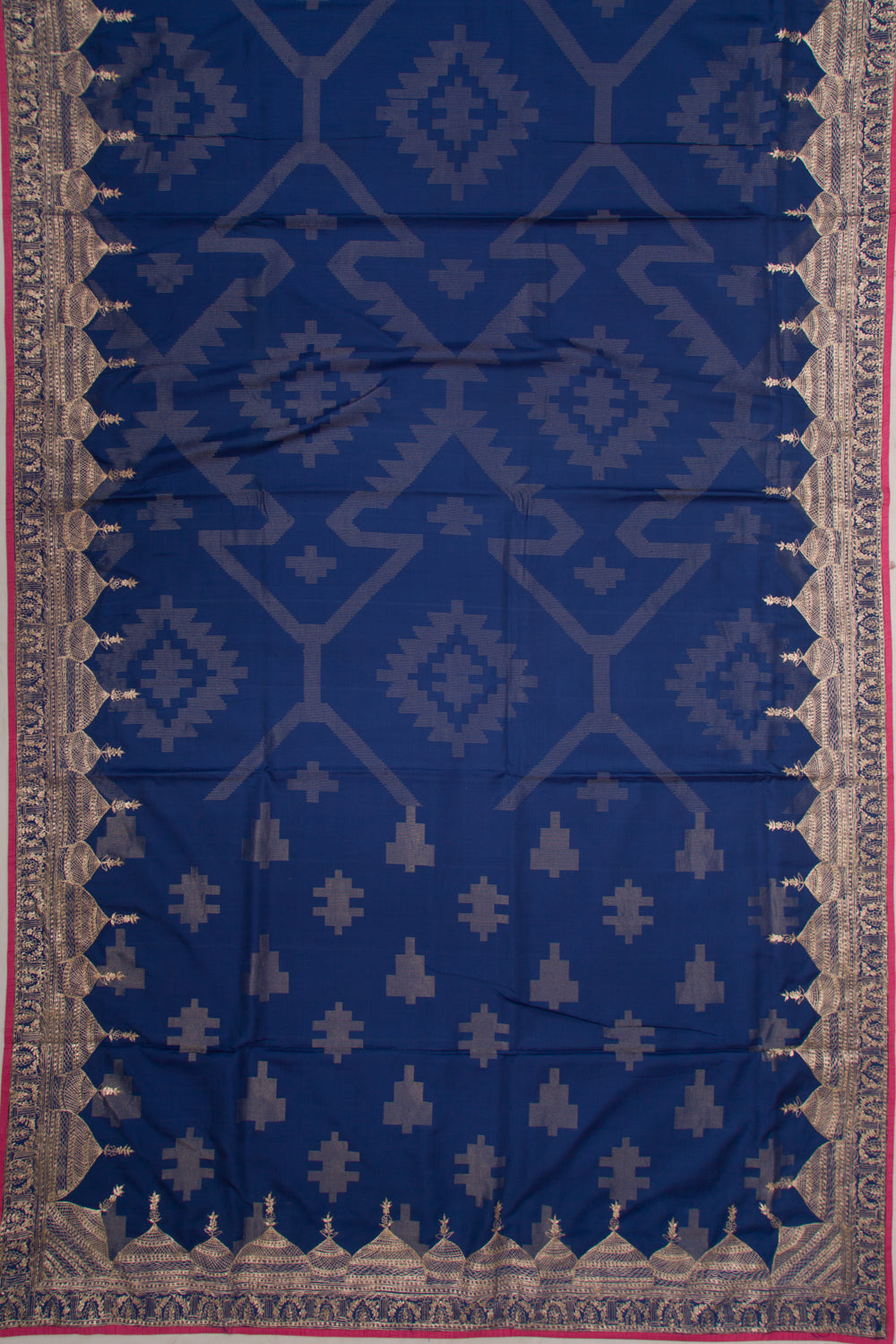 Banarasi Silk Brocade Blue Saree
