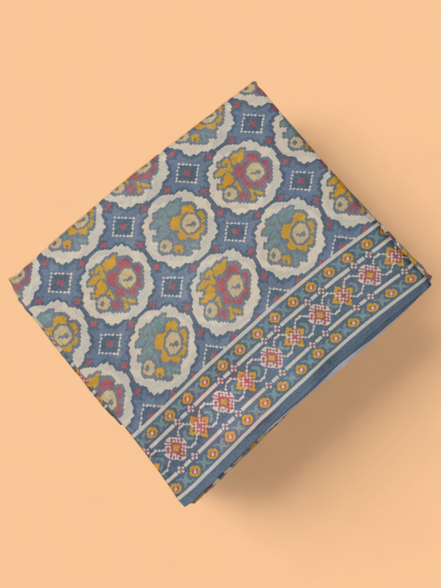 Tussar Printed Grey Saree