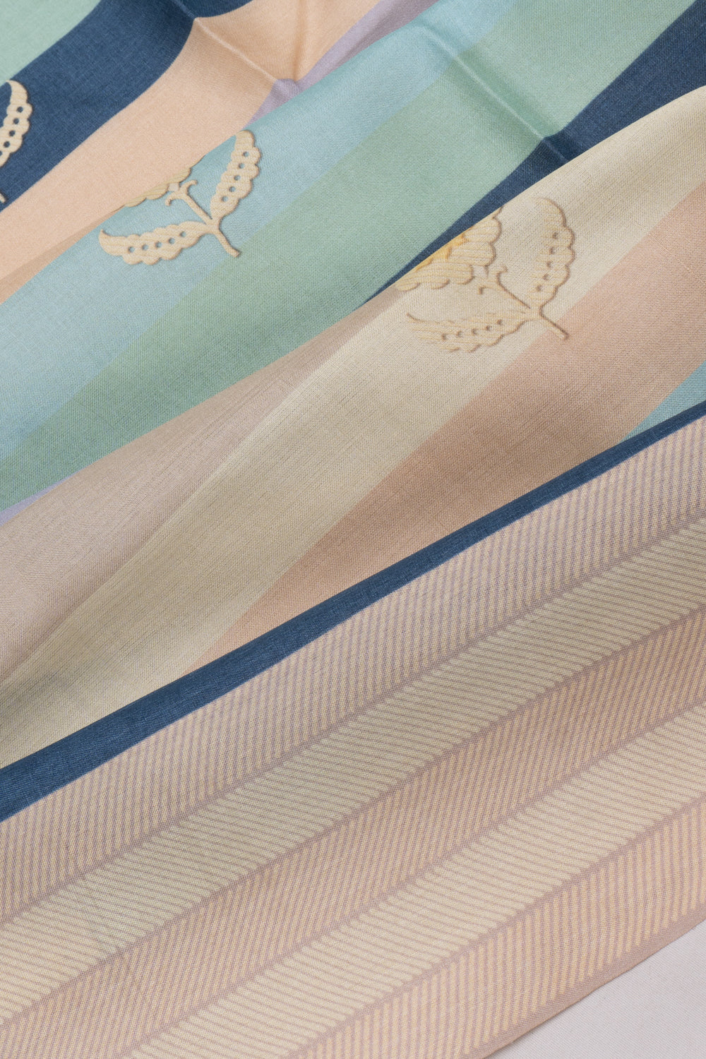 Tussar Horizontal Lines Multicolour Saree