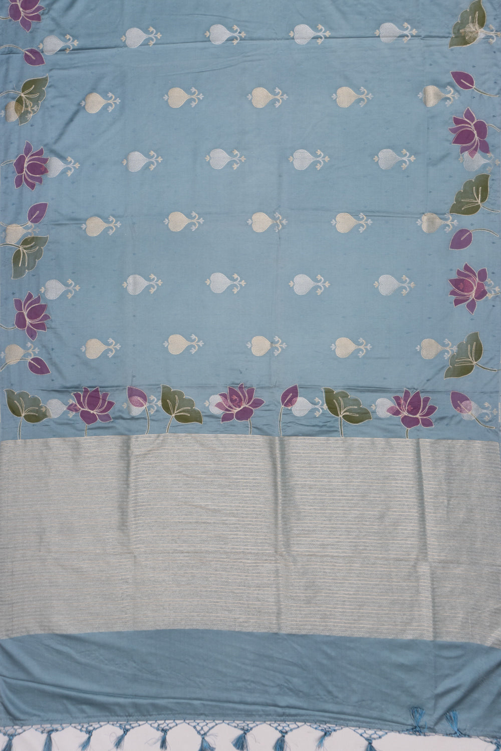 Soft Silk Jacquard Pastel Blue Saree