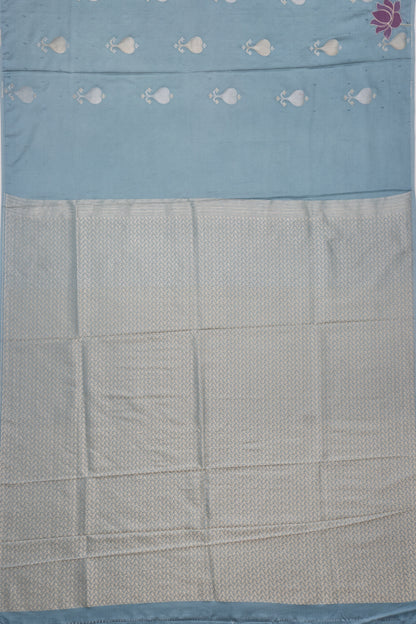 Soft Silk Jacquard Pastel Blue Saree