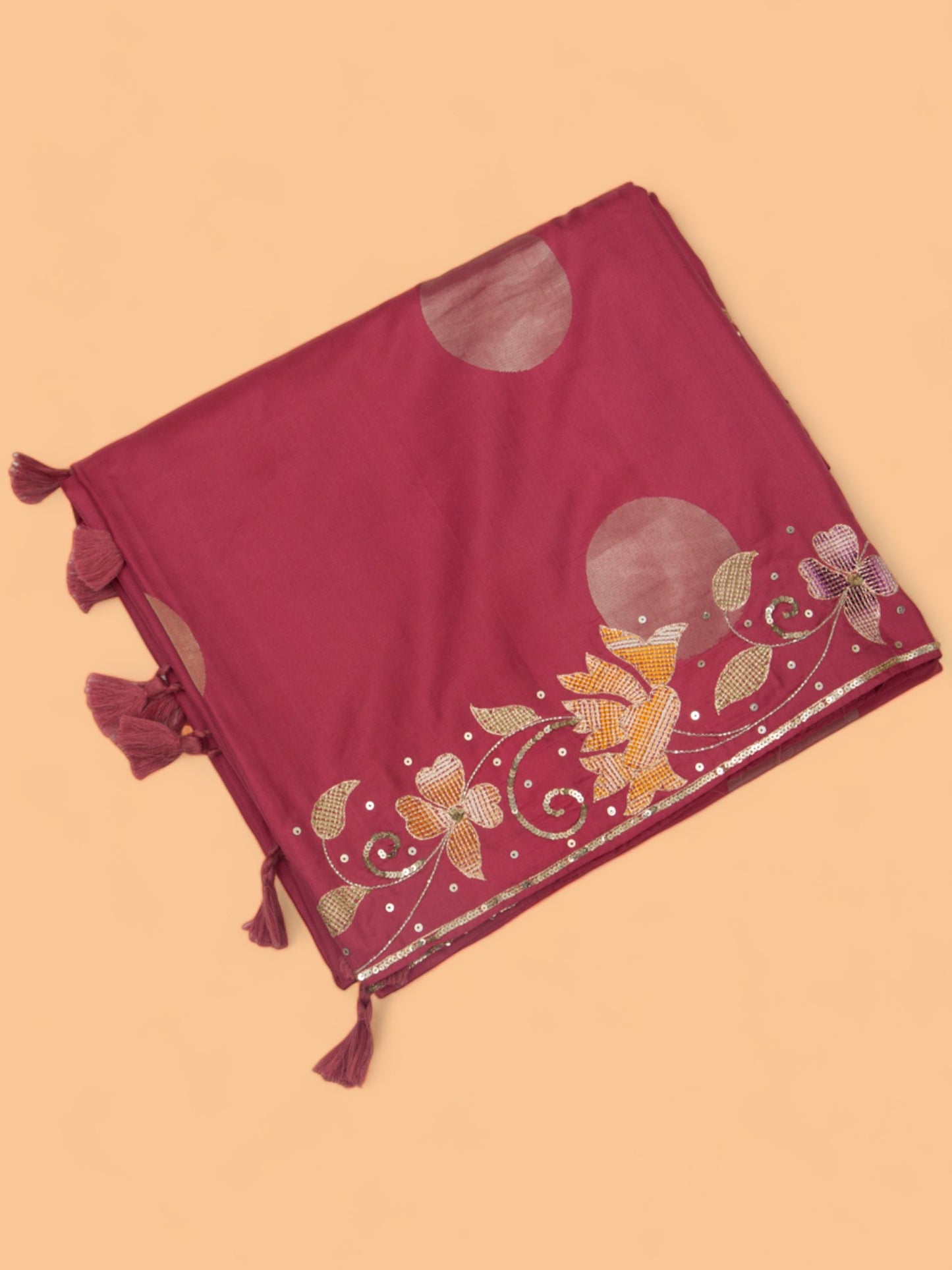 Soft Silk Butta Pink Saree