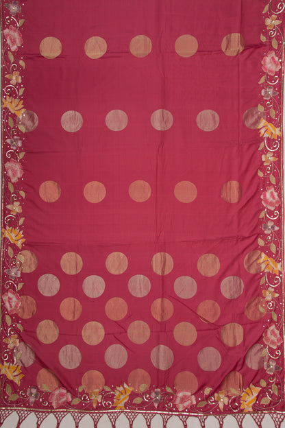 Soft Silk Butta Pink Saree