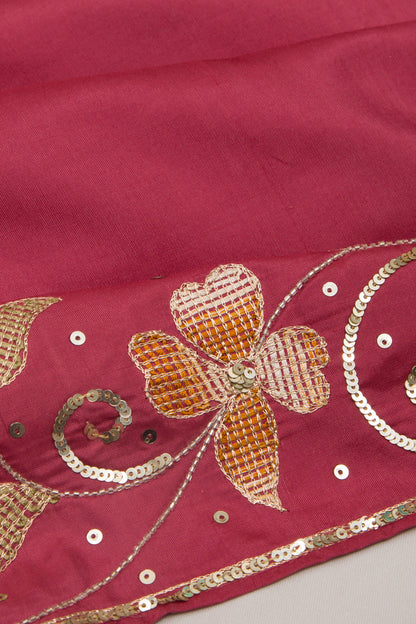 Soft Silk Butta Pink Saree