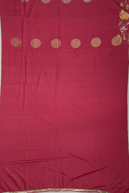 Soft Silk Butta Pink Saree
