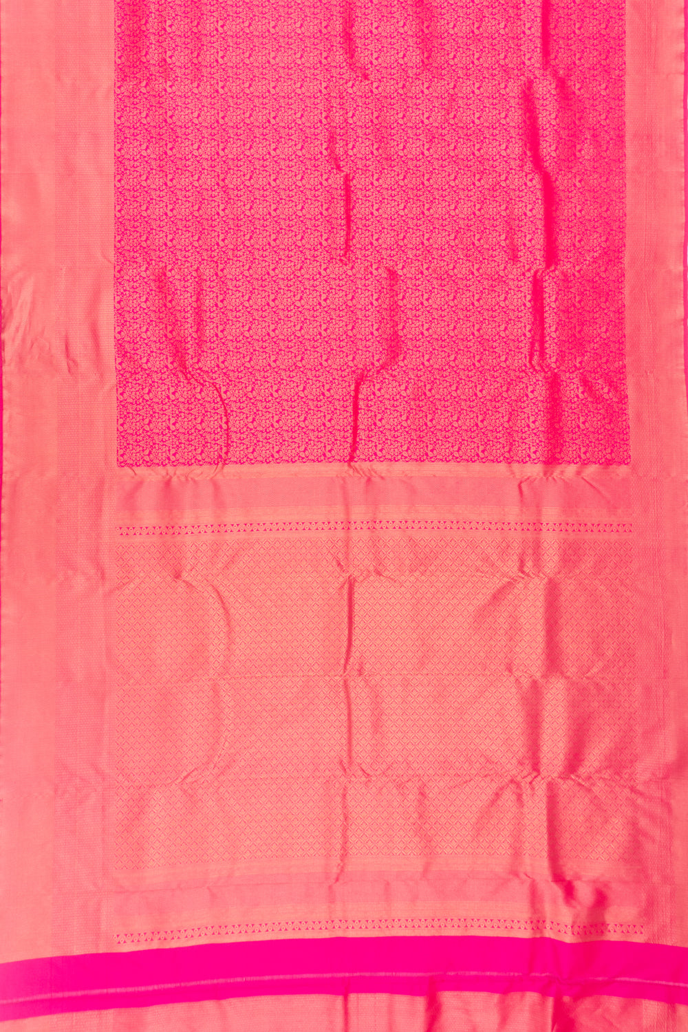 Taranga Kanchi Silk Brocade Rani Pink Saree