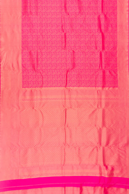 Taranga Kanchi Silk Brocade Rani Pink Saree