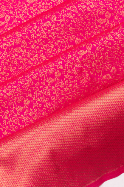 Taranga Kanchi Silk Brocade Rani Pink Saree