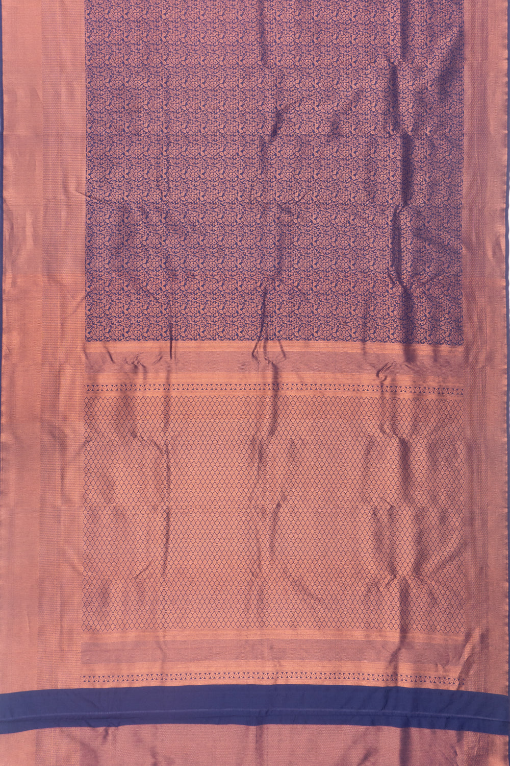 Taranga Kanchi Silk Brocade Dark Blue Saree