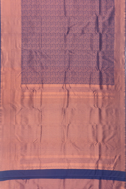 Taranga Kanchi Silk Brocade Dark Blue Saree