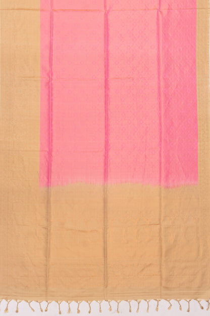 Coimbatore Silk Brocade Pink Saree