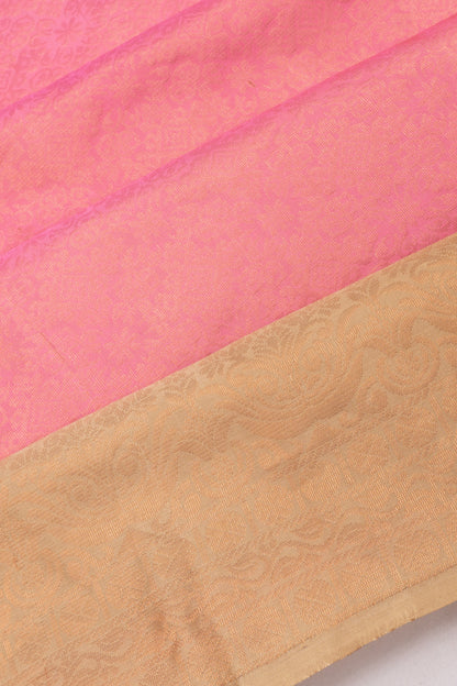 Coimbatore Silk Brocade Pink Saree