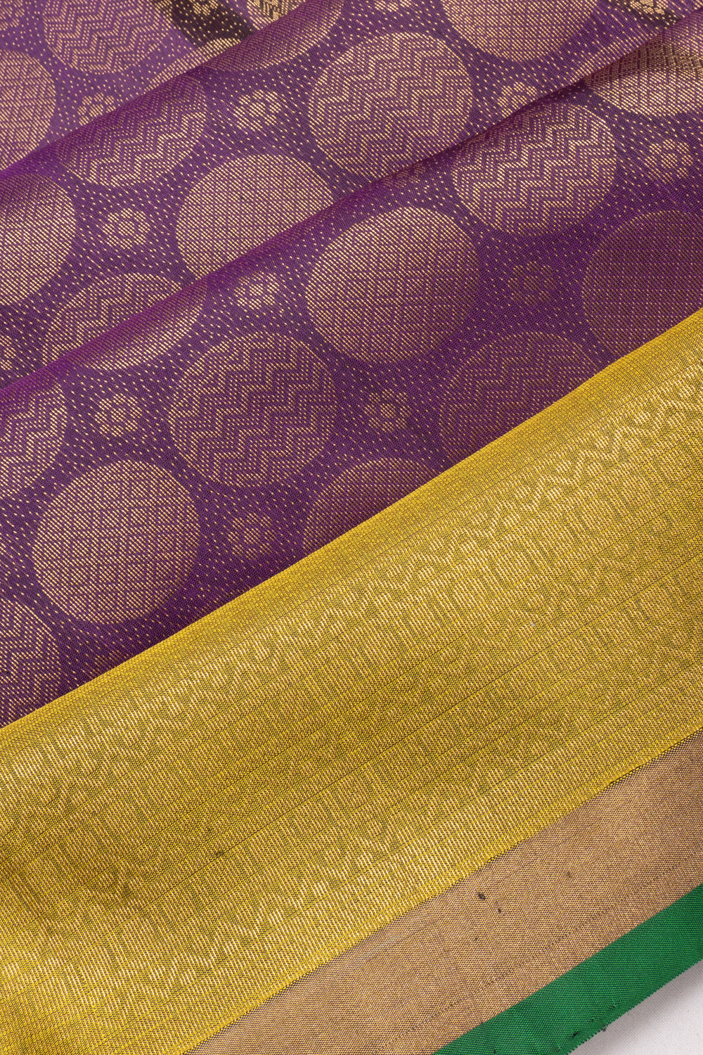 Coimbatore Silk Brocade Purple Saree