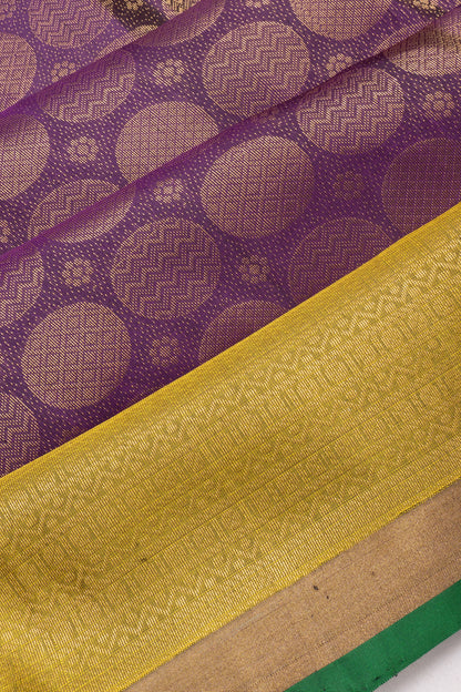 Coimbatore Silk Brocade Purple Saree