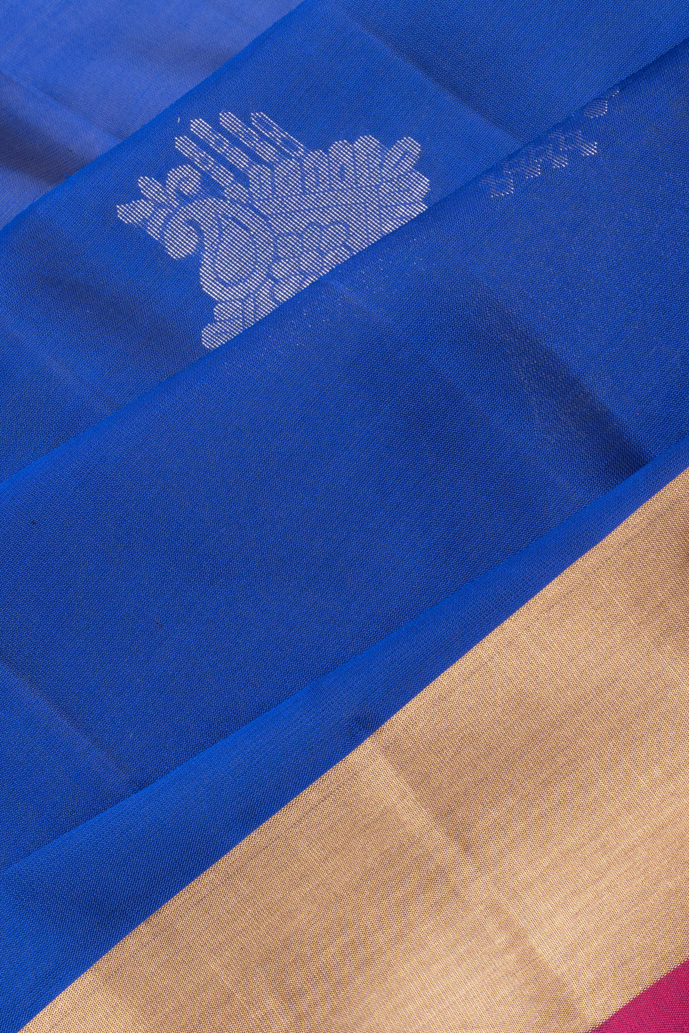 Coimbatore Silk Butta Dark Blue Saree