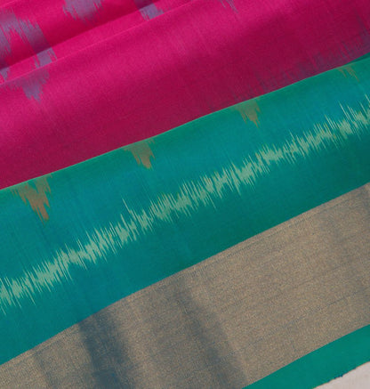 Pochampally Silk Ikat Pink Saree