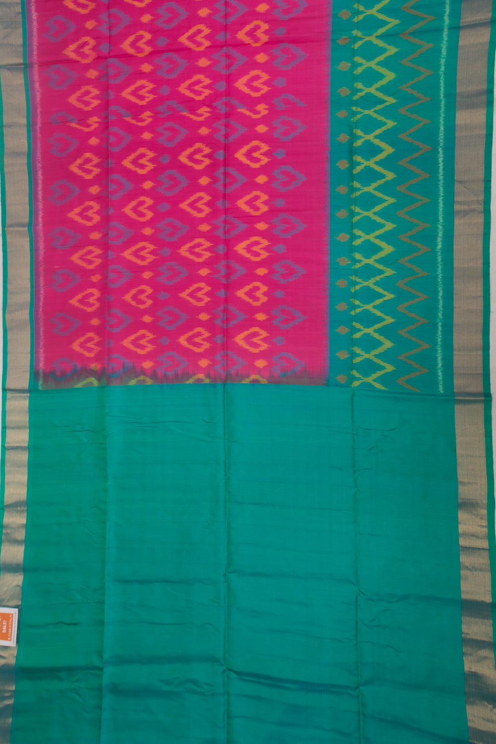 Pochampally Silk Ikat Pink Saree