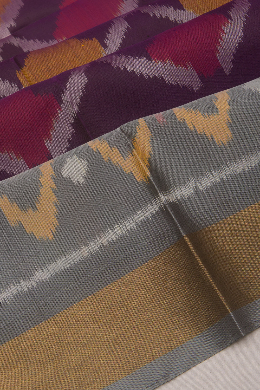 Pochampally Silk Ikat Purple Saree