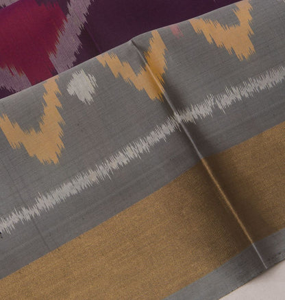 Pochampally Silk Ikat Purple Saree