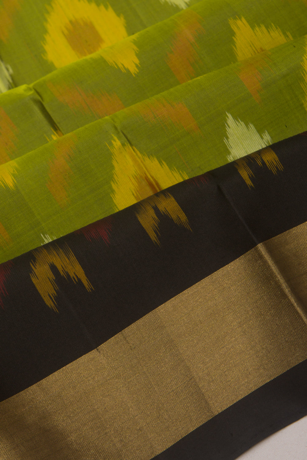 Pochampally Silk Ikat Green Saree