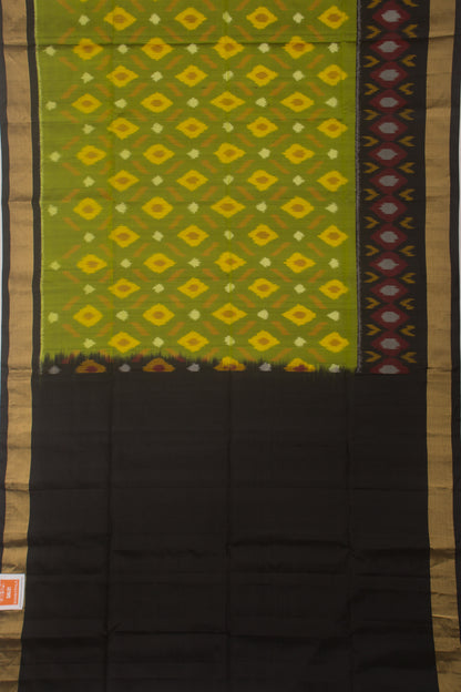 Pochampally Silk Ikat Green Saree