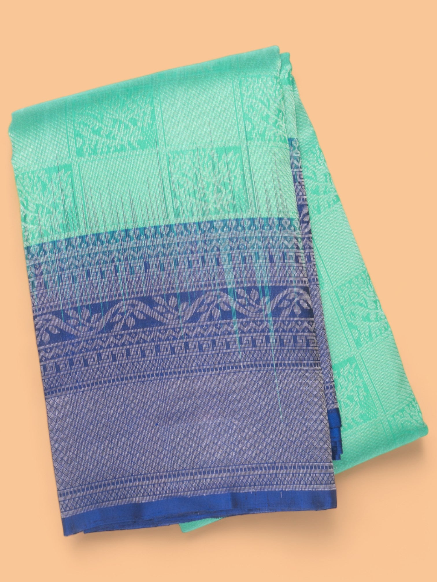 Coimbatore Silk Brocade Green Saree