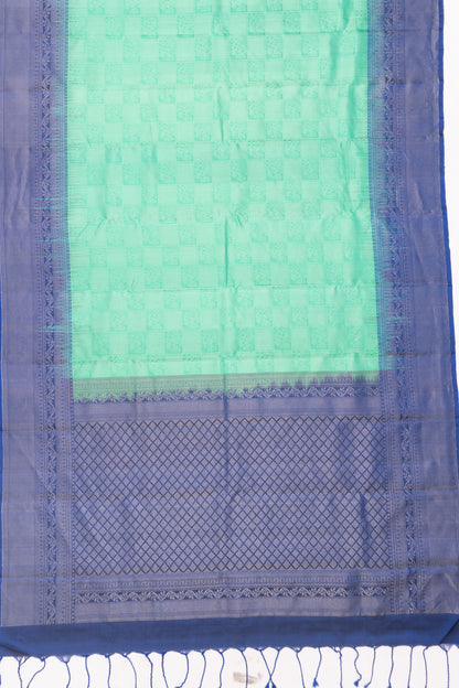 Coimbatore Silk Brocade Green Saree
